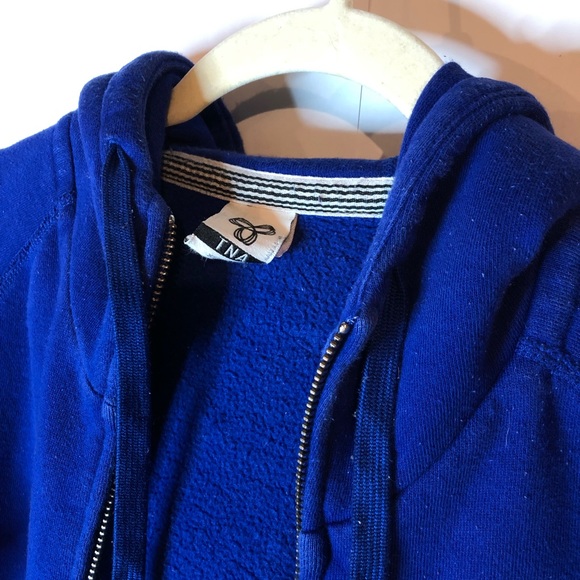 Aritzia TNA Zip-Up Hoodie | Size XS Royal Blue - Picture 3 of 10